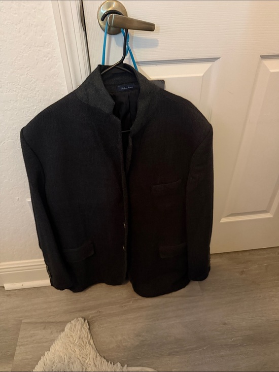 Turnbury Other - Men's Black Textured Button Blazer 3 piece set 48R 2 XXL